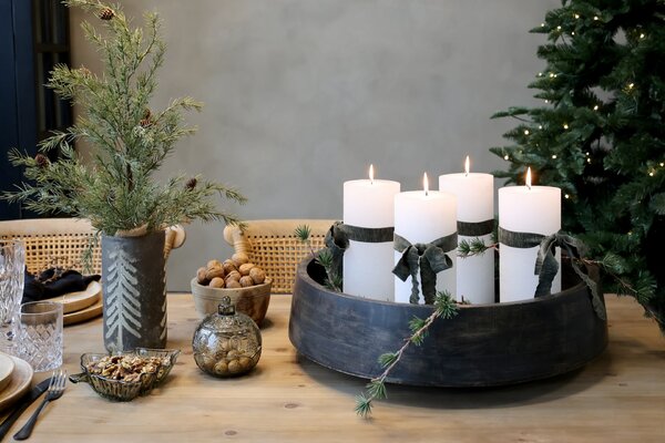 Skleněná miska Christmas Tree Olive