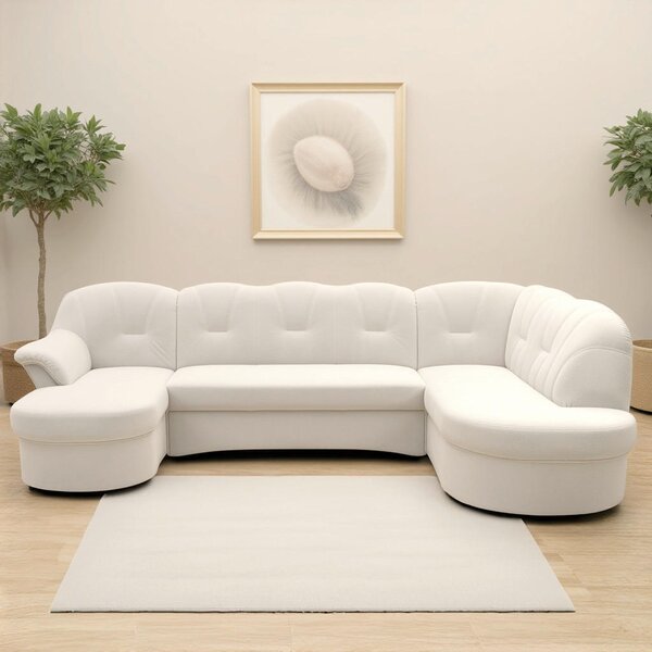 SEDACÍ SOUPRAVA, textil, krémová MID.YOU - Sedací soupravy, Online Only