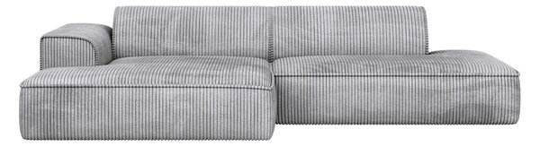 ROHOVÁ SEDAČKA, plast, textil, kompozitní dřevo, světle šedá Livetastic - Sedací soupravy, Online Only