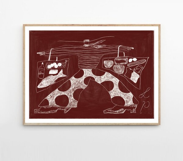 The Poster Club Autorský plakát Sam Shopping by Lucia Tuffley - 30 x 40 cm TPC128