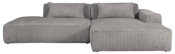 ROHOVÁ SEDAČKA, plast, textil, kompozitní dřevo, šedá Livetastic - Sedací soupravy, Online Only