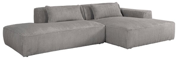 ROHOVÁ SEDAČKA, plast, textil, kompozitní dřevo, šedá Livetastic - Sedací soupravy, Online Only