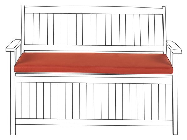 Polstr na lavici SOVANA 45 x 110 cm Tmavě červená