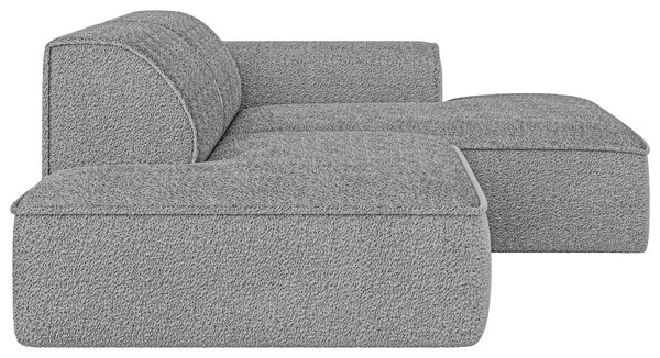 ROHOVÁ SEDAČKA, plast, textil, kompozitní dřevo, šedá Livetastic - Sedací soupravy, Online Only