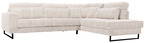ROHOVÁ SEDAČKA, textil, kompozitní dřevo, béžová Livetastic - Sedací soupravy, Online Only