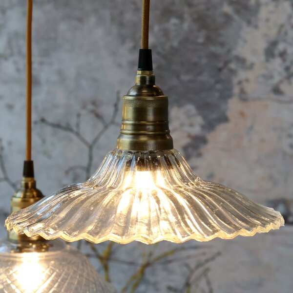 Stropní lampa Clear Brass Top Ø 26 cm