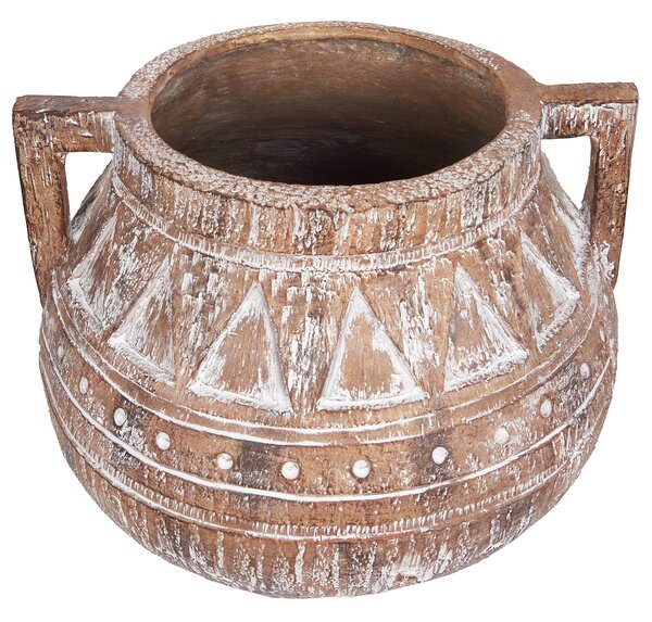 Květináč VARIEGATUM 27 cm Hnědá