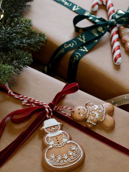 Vánoční ozdoba Christmas Cookies Snowman / Snowflake Sněhulák