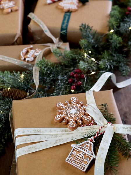 Vánoční ozdoba Christmas Cookies Snowman / Snowflake Sněhulák