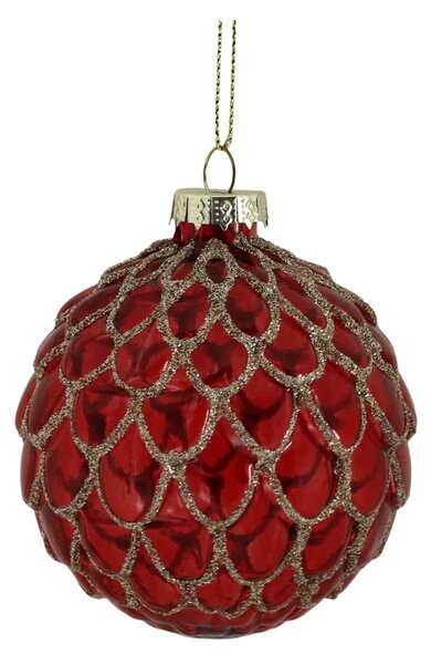 Vánoční baňka Cherry Ø 8 cm – set 6 ks