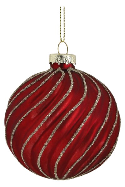 Vánoční baňka Cherry Ø 8 cm – set 6 ks