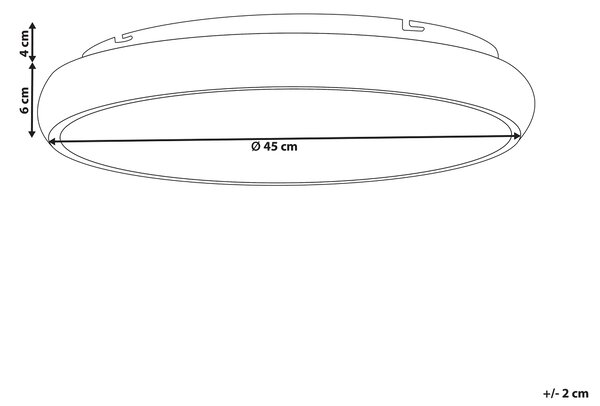LED stropní lampa ATARAN Kov Zlatá