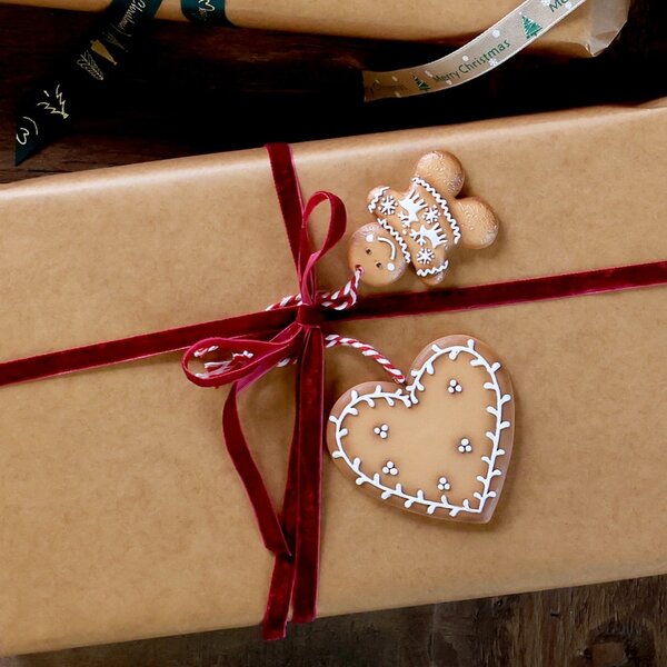 Vánoční ozdoba Christmas Cookies Tree / Heart Stromeček