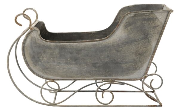 Dekorativní sáňky Antique Zinc