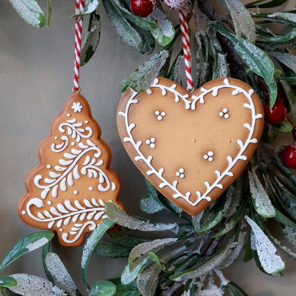 Vánoční ozdoba Christmas Cookies Tree / Heart Stromeček