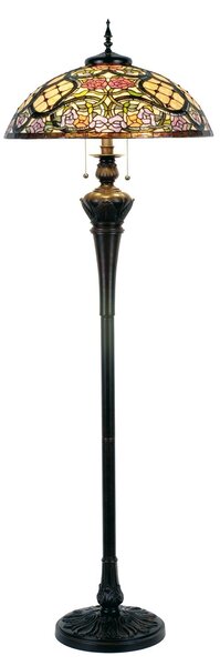 Stojací lampa Tiffany - Ø 55*150 cm 3x E27 / Max 60W - Clayre & Eef