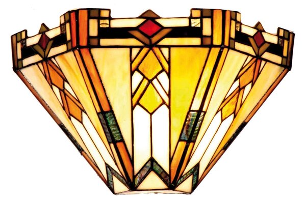 Nástěnná lampa Tiffany - 31*13*20 cm 1x E14 / Max 40W - Clayre & Eef