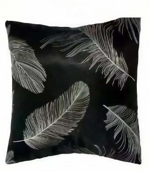 Dekorační povlak 45x45cm Pierka čierné Tiahome