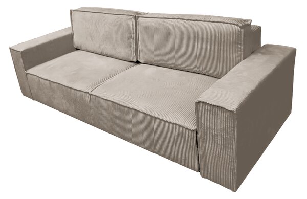 KONDELA Rozkládací pohovka, šedobéžová Taupe, HARPERA BIG SOFA
