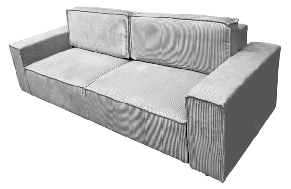 KONDELA Rozkládací pohovka, světle šedá, HARPERA BIG SOFA