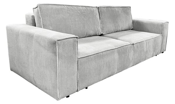 KONDELA Rozkládací pohovka, světle šedá, HARPERA BIG SOFA
