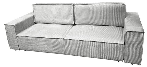 KONDELA Rozkládací pohovka, světle šedá, HARPERA BIG SOFA
