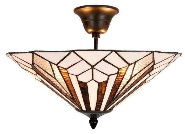 Stropní svítidlo Tiffany Shields - Ø 40*28 cm E14/max. 2x40 Watt - Clayre & Eef