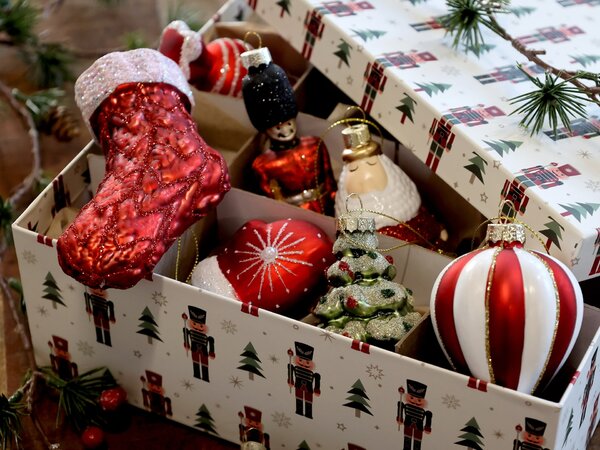 Dárková krabice Nutcrackers White – set 3 ks