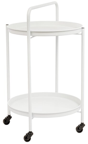 Bizzotto Bílý zahradní servírovací stolek Austin 45 cm