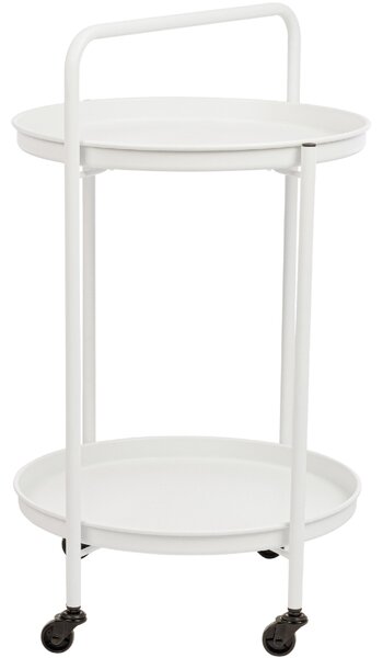 Bizzotto Bílý zahradní servírovací stolek Austin 45 cm