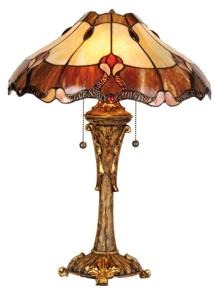 Stolní lampa Tiffany - Ø 40*53 cm - Clayre & Eef