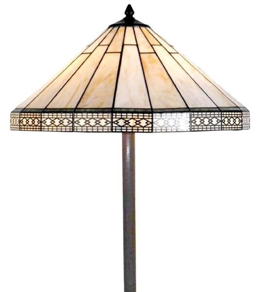 Stojací lampa Tiffany - Ø 50*164 cm 2x E27 / Max 60W - Clayre & Eef