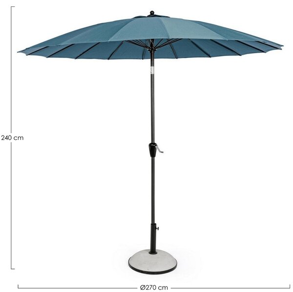 Bizzotto Modrý slunečník Atlanta Ø 270 cm