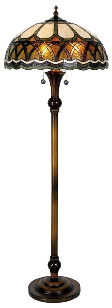 Stojací lampa Tiffany - Ø 56*164 cm 3x E27 / Max 60W - Clayre & Eef