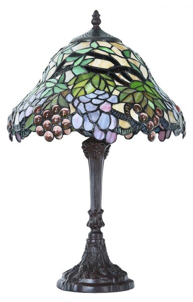 Stolní lampa Tiffany - Ø 30*48 cm 1x E27 - Clayre & Eef