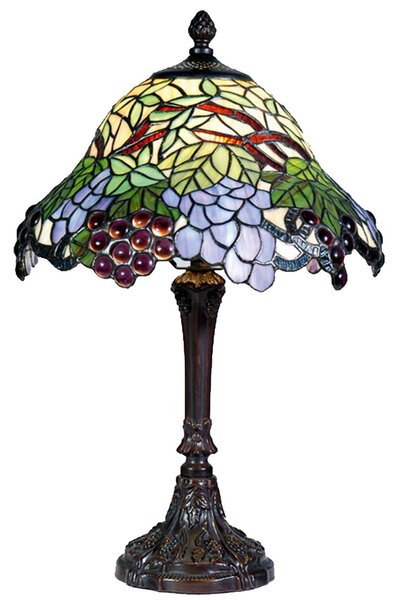 Stolní lampa Tiffany - Ø 30*48 cm 1x E27 - Clayre & Eef