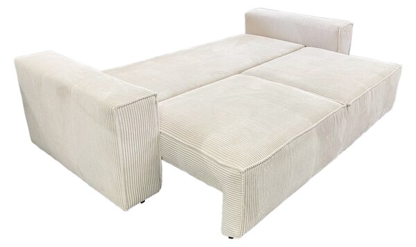 KONDELA Rozkládací pohovka, béžová, HARPERA BIG SOFA