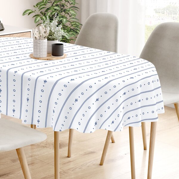 Goldea oválný ubrus 100% bavlněné plátno - na mú dušu 140 x 240 cm