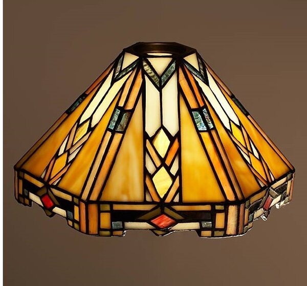 Stínidlo Tiffany Arrow - 26*22*15 cm E27 / KH 6 cm - Clayre & Eef
