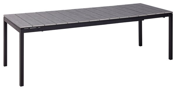 Rozkládací zahradní jídelní stůl TOFANE 198/248 cm 90 cm Šedá