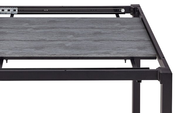 Rozkládací zahradní jídelní stůl TOFANE 198/248 cm 90 cm Šedá