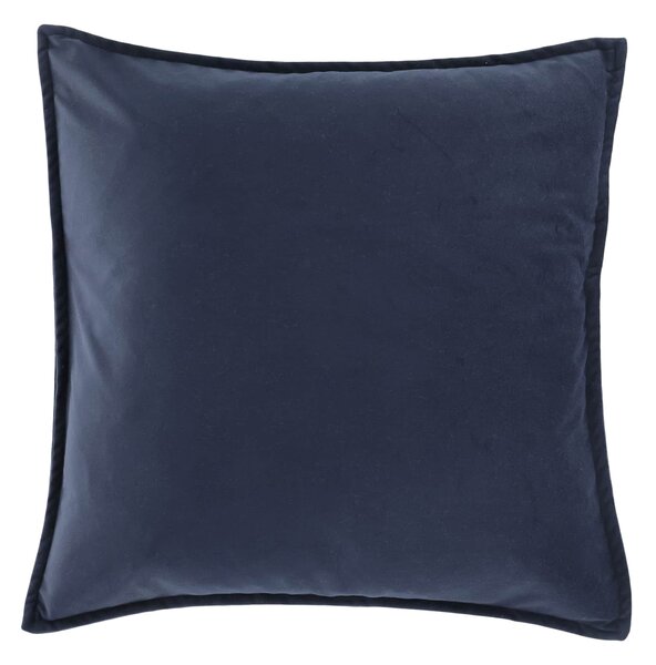 Sametový povlak na polštář Aix Indigo Blue 50 × 50 cm