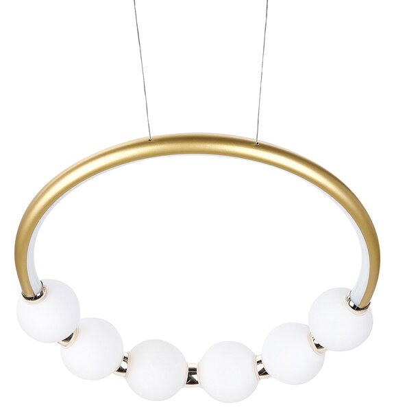 LED závěsná lampa FANE Kov Zlatá