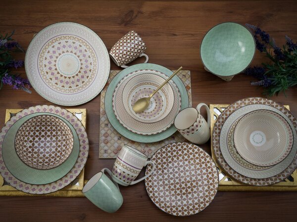 KOMBINOVANÁ SOUPRAVA, 16dílné, kamenina Creatable - Online Only nádobí, Online Only