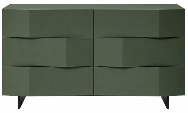 Olivově zelená komoda Marco Barotti Linea Diamond 120 x 45 cm