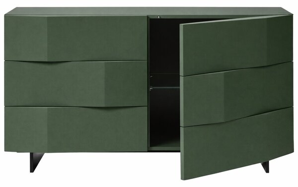 Olivově zelená komoda Marco Barotti Linea Diamond 120 x 45 cm