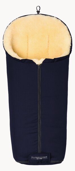 Zimní fusak z jehněčí kůže do kočárku, saní a na vozík Iglu