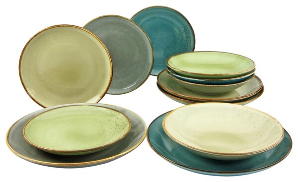 KOMBINOVANÁ SOUPRAVA, 12dílné, kamenina Creatable - Online Only nádobí, Online Only