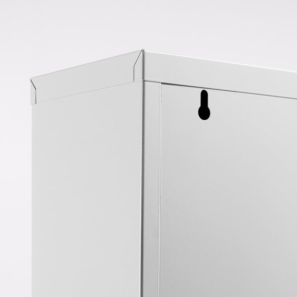 Bílý kovový výklopný botník 50x103x15 cm Ode – Kave Home