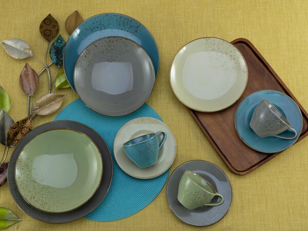 KOMBINOVANÁ SOUPRAVA, 20dílné, kamenina Creatable - Online Only nádobí, Online Only